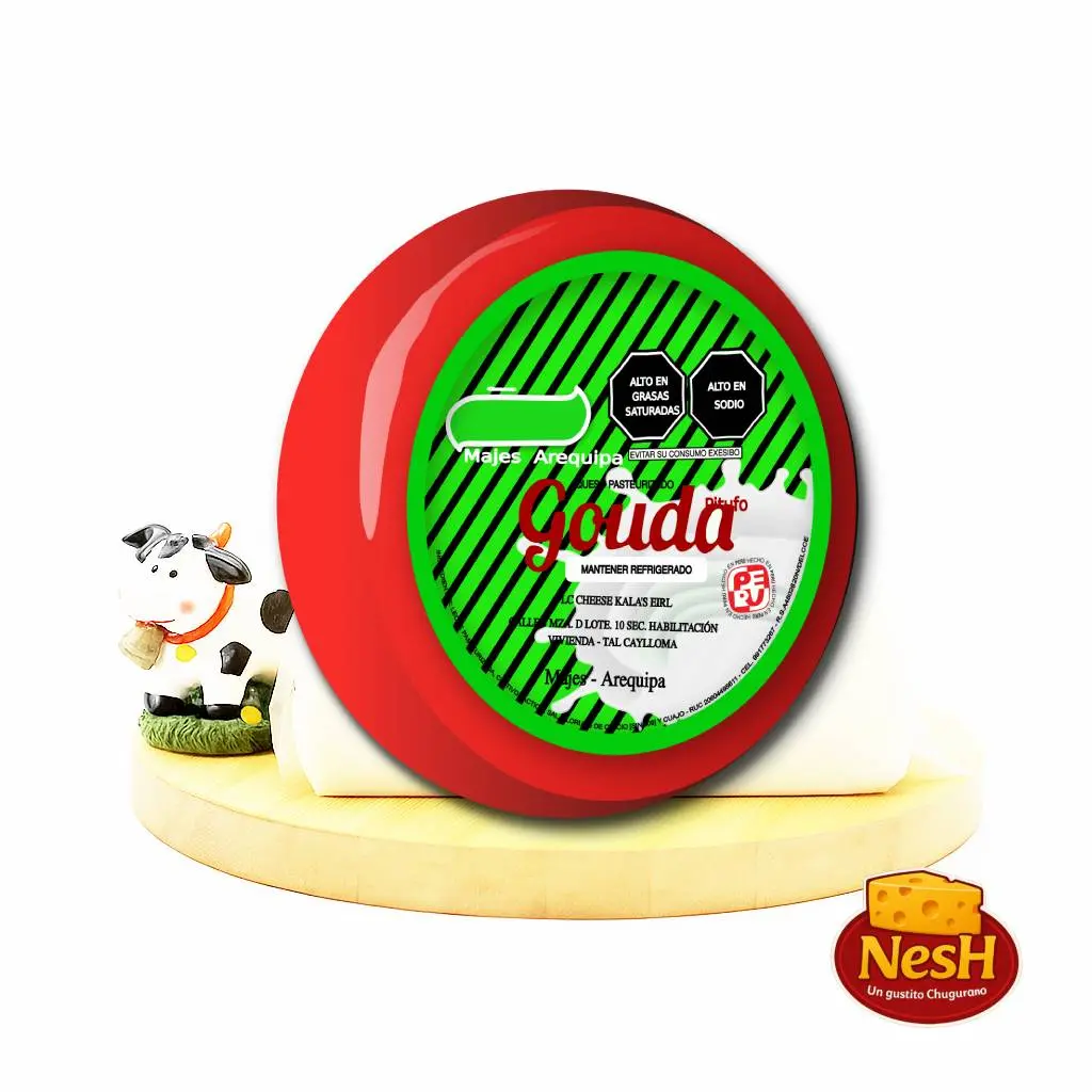 Queso gouda pitufo 500gr Aprox