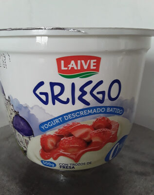Yogurt Griego laive fresa 0% grasa 500g