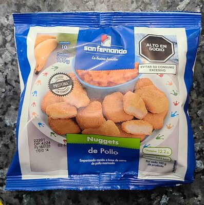 Naggets de pollo 180g san fernando